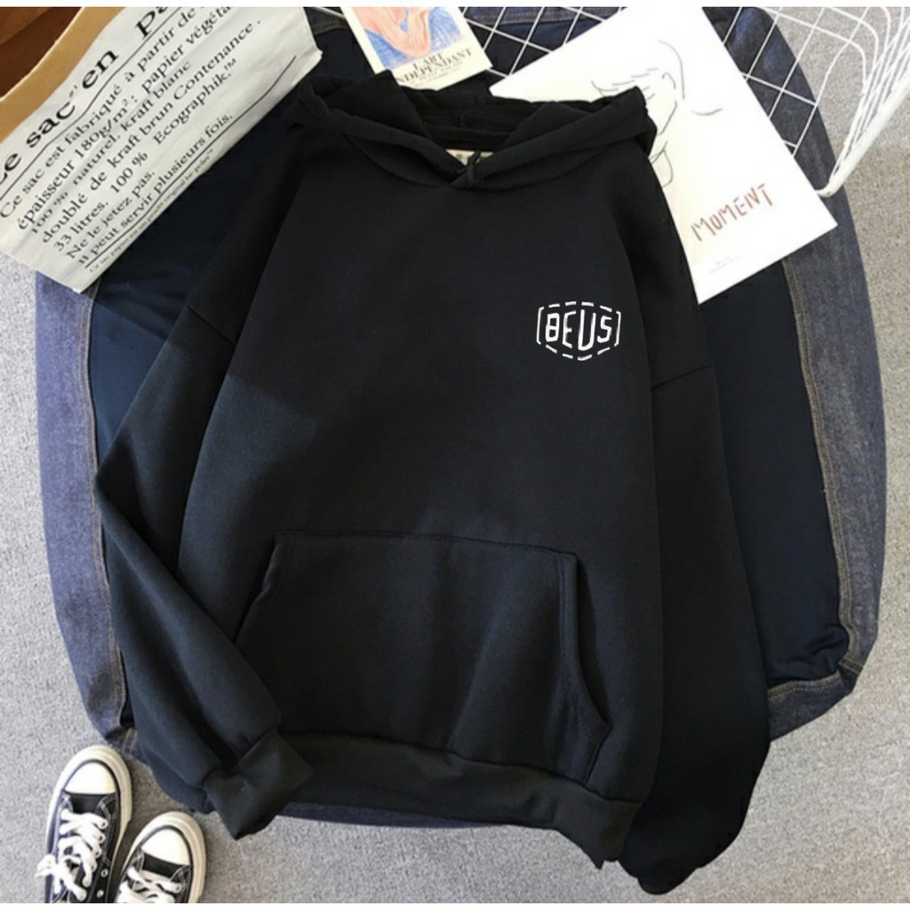 Áo Hoodie In Chữ Beus Size L-Xxl