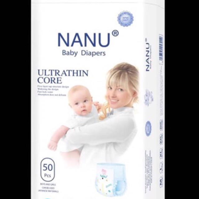 Tã quần nanu baby M100/L100/Xl100/XXL100/XXXL100