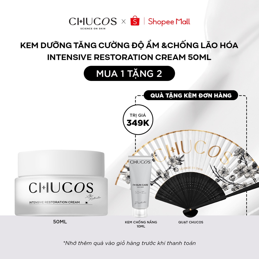 Kem dưỡng tăng cường độ ẩm và chống lão hoá Chucos Intensive Restoration Cream (50ml)