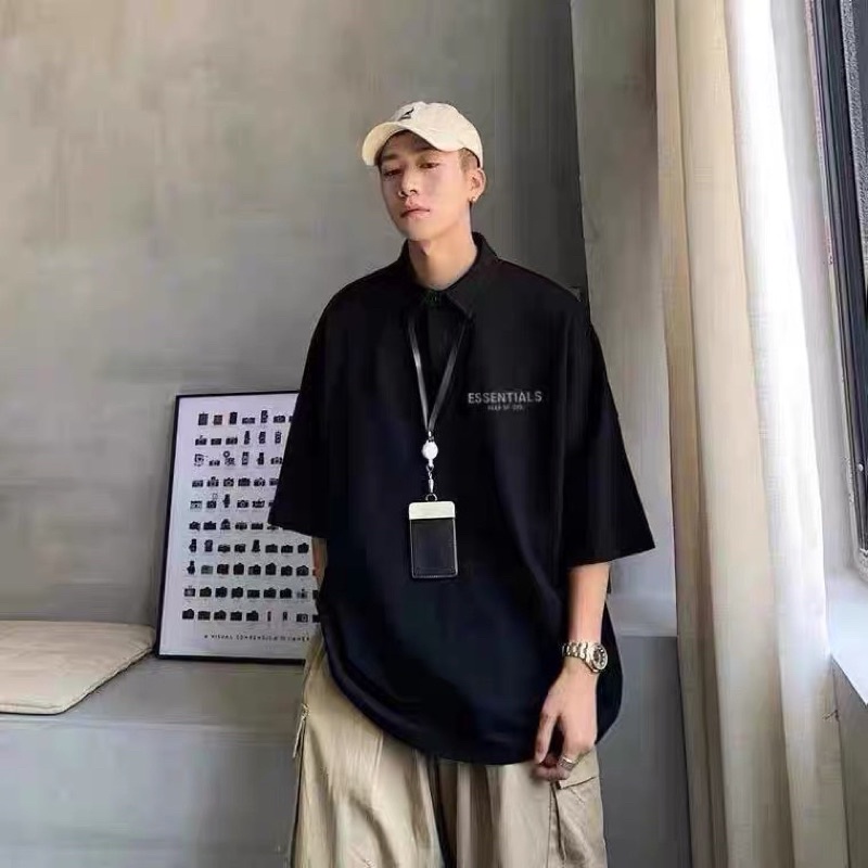 Áo phông polo esentials-thun 3158 cổ bẻ