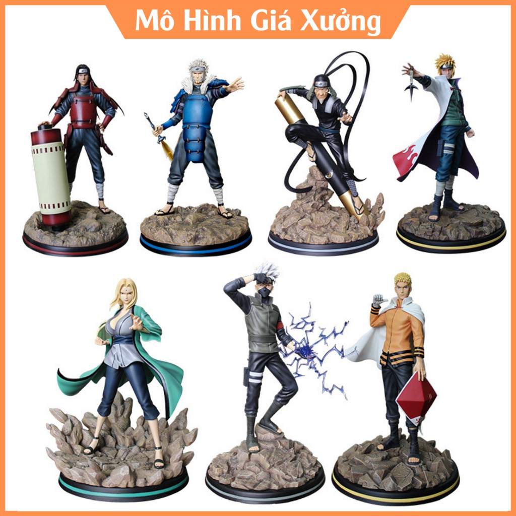 Mô hình Naruto thất đại Hokage làng lá siêu phẩm cao 28cm siêu đẹp , figure mô hình naruto , mô hình giá xưởng