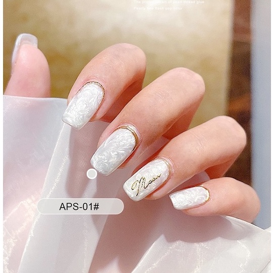 Sơn Gel AS Cao Cấp - Hàng Loại 1 - Màu Vỏ Sò Ngọc Trai Khảm Xà Cừ APS