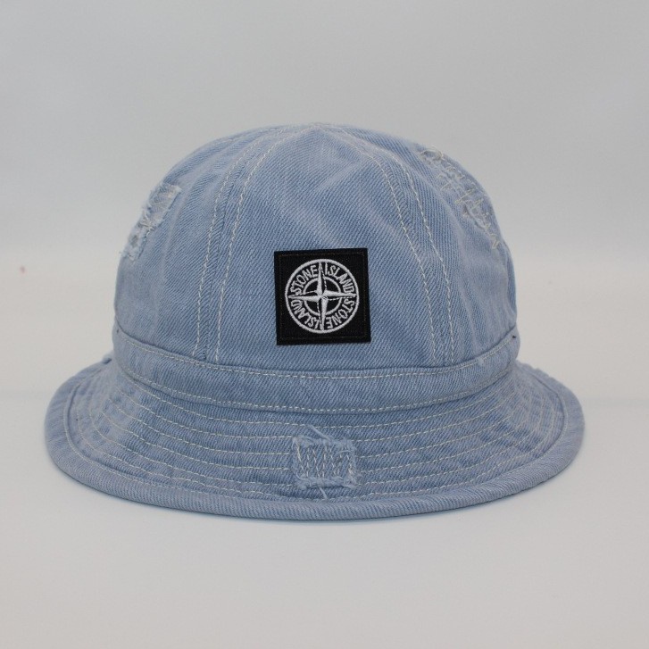 Mũ Bucket Stone Island Cotton Thời Trang Hip hop Unisex Mũ Chống Nắng