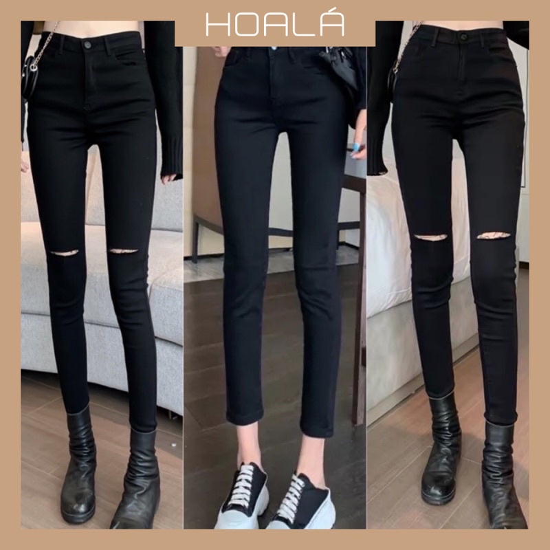 Quần SKINNY Trơn - Rách Gối Chuẩn Dáng Q8