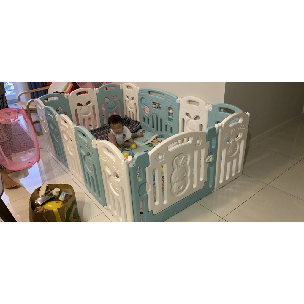 Bộ quây cũi nhựa Nguyên Sinh mẫu mới 2022 TẶNG THẢM, bóng, thảm, giỏ