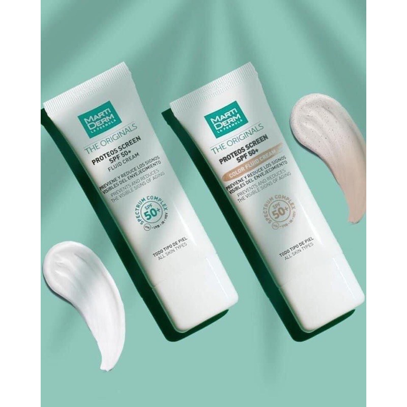 Kem chống nắng phổ rộng MartiDerm THE ORIGINALS Proteos Screen SPF 50+ Fluid Cream
