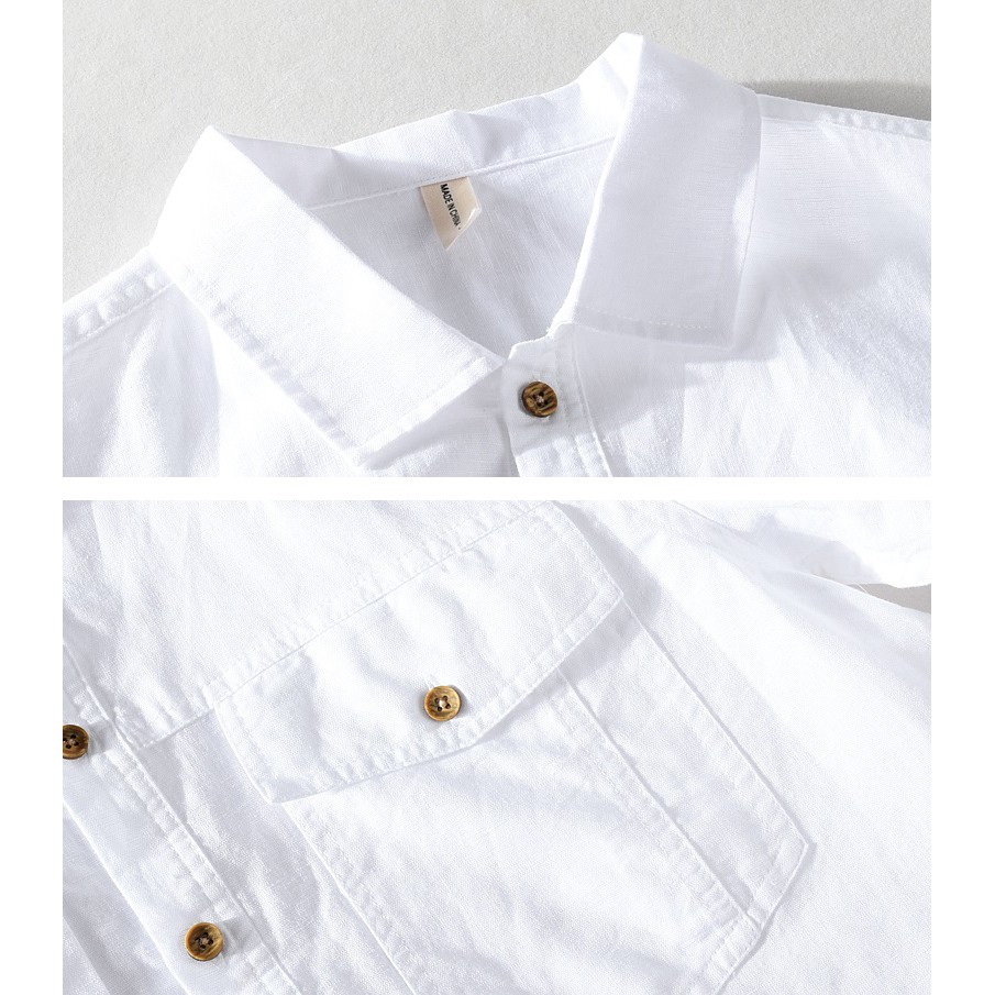 Áo Đũi Nam Sơ Mi Cộc Tay Đẹp Loại 1 - Có Túi Ngực | BigBuy360 - bigbuy360.vn