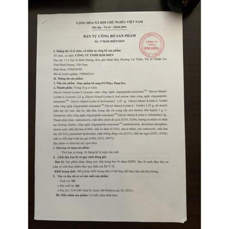 [GIÁ TỐT NHẨT] PVL WHEY PLANT PRO 840 GRAM | Protein Thực vật Sữa Dinh Dưỡng Bổ Sung Protein Và Lợi Khuẩn Từ Thực Vật