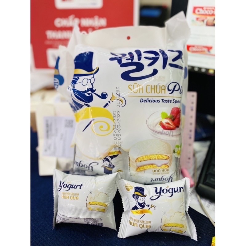 COMBO 12 CÁI BÁNH CHOCOPIE VỊ SẦU RIÊNG/KIWI/BẮP/DÂU/DỪA/TRÀ XANH