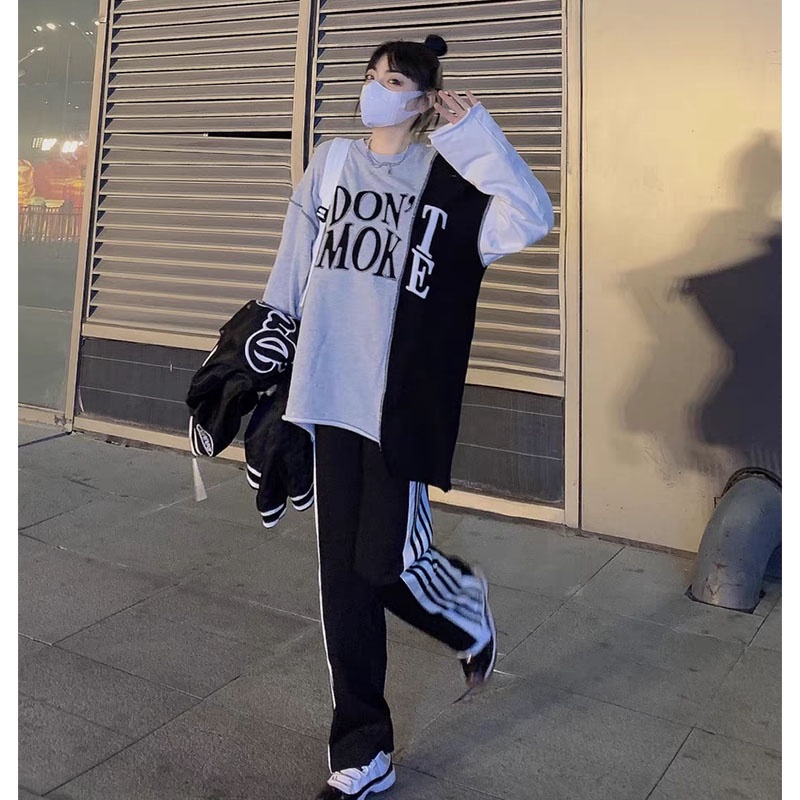 Áo thun tay dài in chữ thời trang Hàn Quốc | BigBuy360 - bigbuy360.vn