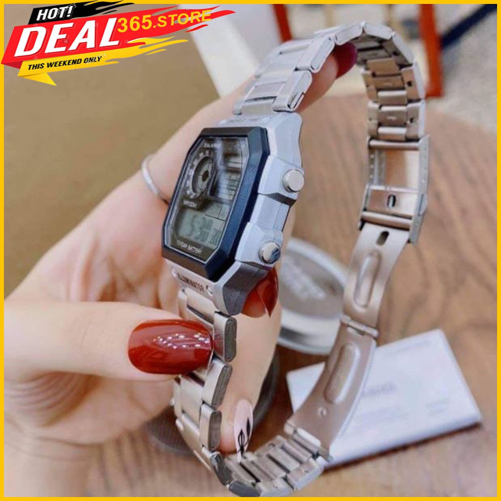 Đồng Hồ Nam AE-1200, Kiểu Dáng Classic Chống Nước, Dây Thép Không Gỉ, Bảo Hành 12 Tháng | BigBuy360 - bigbuy360.vn
