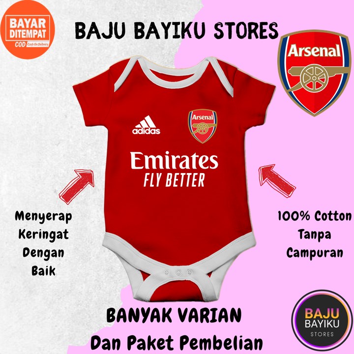 Áo Thun Bé Gái 6 12 Tháng Tuổi In Tên Đội Bóng Arsenal 0 1 2 3 4 5 7 8 9 10 11 Tháng