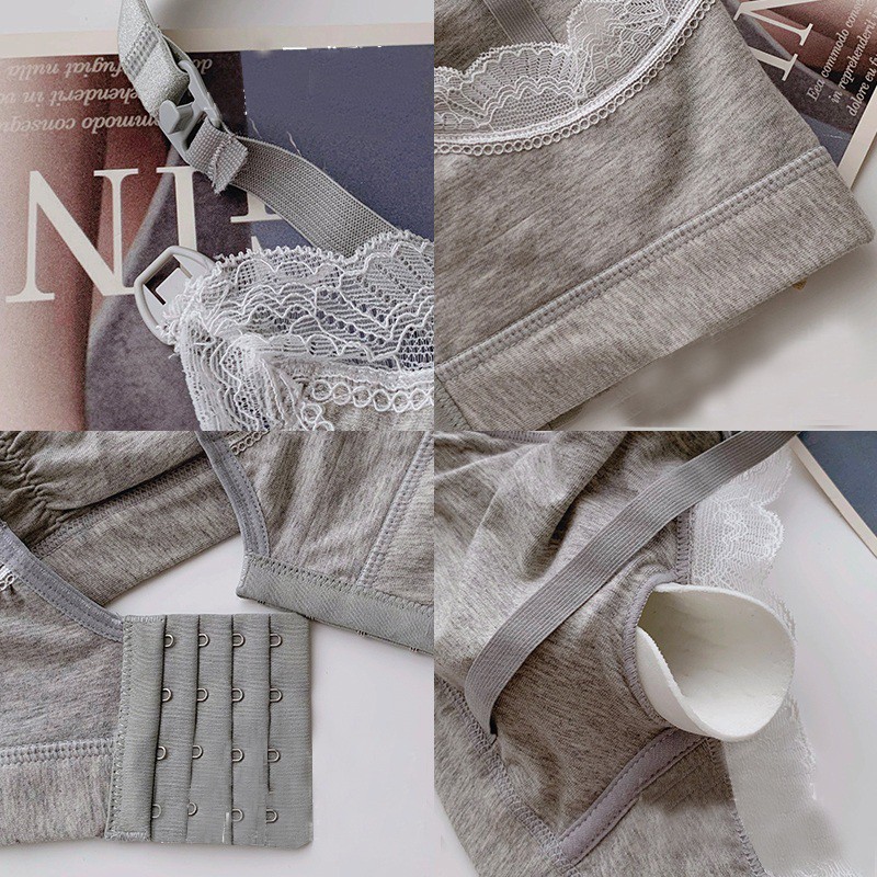 Áo Ngực Bà Bầu ,bra áo lót cotton viền ren cho con bú và sau sinh không gọng nâng đỡ chống chảy sệ cho mẹ bầu mới nhất