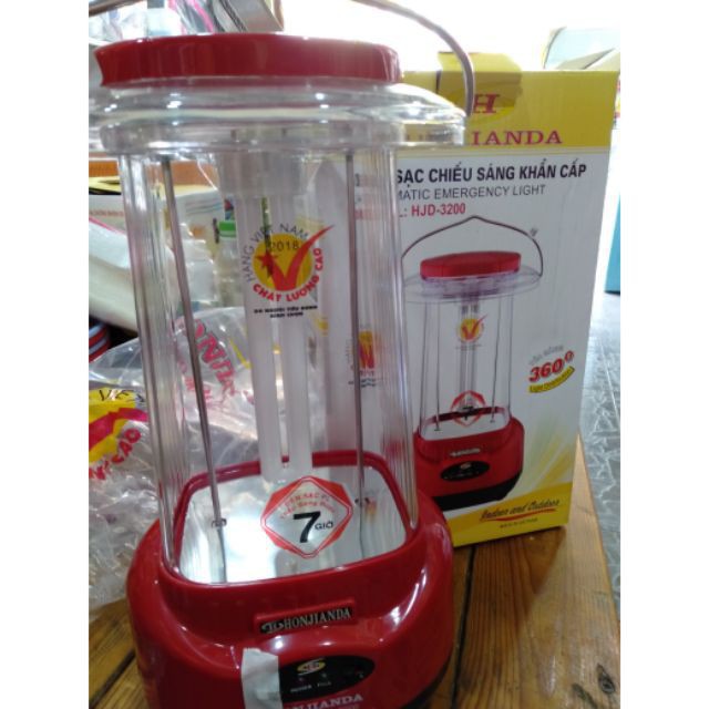 ( giá ưu đãi ) (GIÁ SIÊU RẺ) ĐÈN SẠC CHIẾU SÁNG HONJIANDA HJD-3200 (13W) (SHOP YÊU THÍCH)