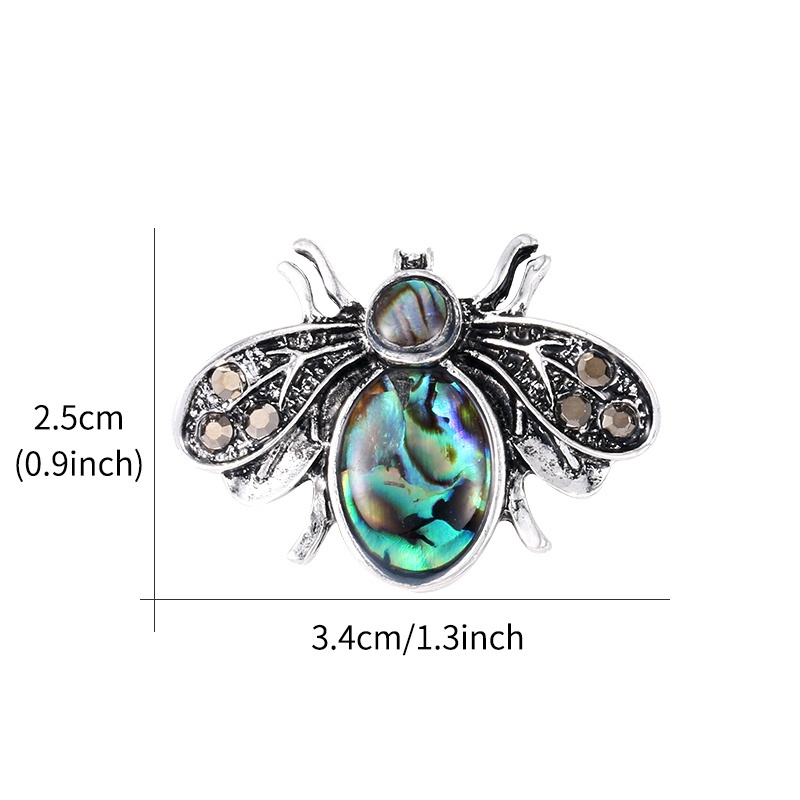 Ghim cài áo hình con ong đính đá nhân tạo thời trang mới cho nữ