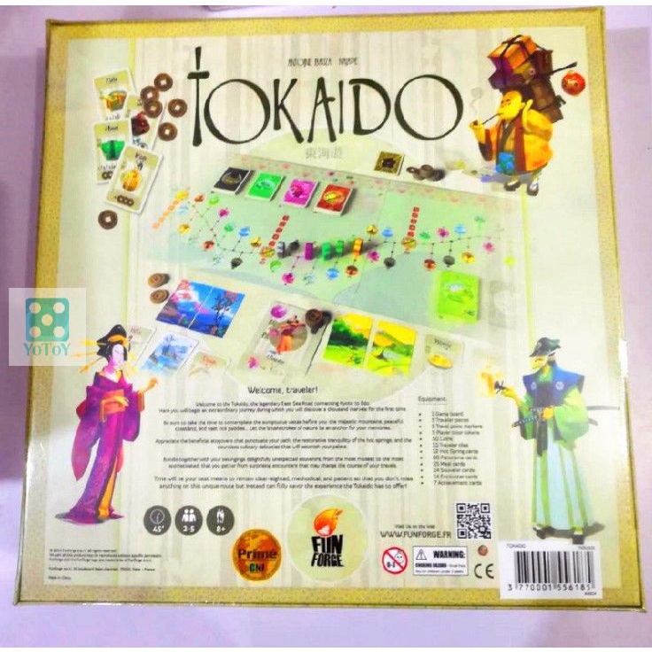 Tokaido boardgame (bản tiếng Anh) – du hành xứ sở Mặt trời mọc