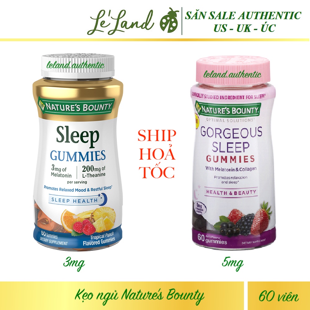 Bill US - Săn sale 60% - Kẹo ngủ Sleep gummies của Nature's Bounty