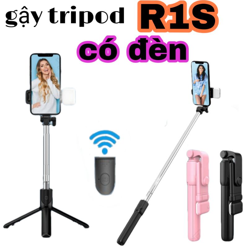 gậy chụp hình tripod R1S có đèn có remote