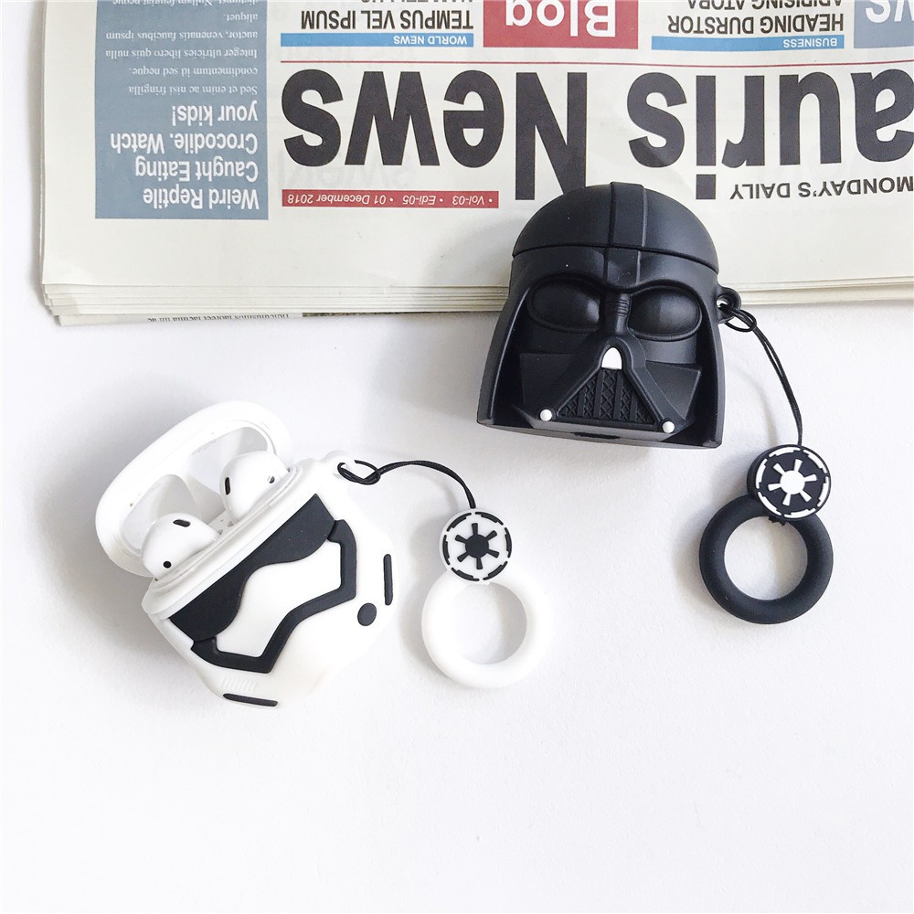 Vỏ Bảo Vệ Hộp Đựng Tai Nghe Airpods 1 / 2 Hình Chiến Binh Samurai Trong Star Wars Ốp