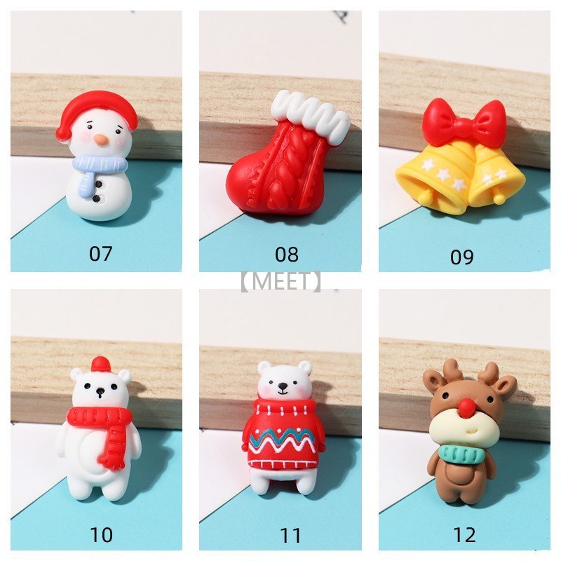 1 Túi Đồ Trang Sức Nhựa Hoạt Hình Giáng Sinh Ba Chiều DIY