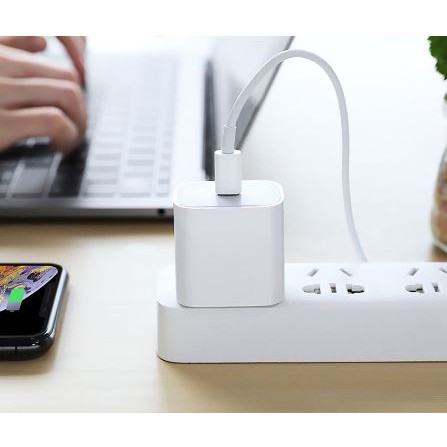 Adapter Củ sạc nhanh 20W USB-C Power Adapter PD 3.0 -  Chuẩn Sock EU ( Chân Tròn ) -  Dùng Cho Apple iPhone, Samsung ...