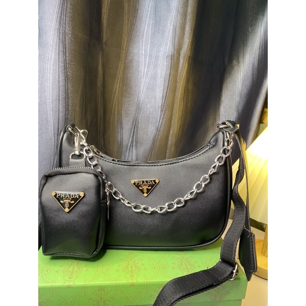 [Xả vỡ box] Set túi pradaa kèm ví nhỏ size 20cm