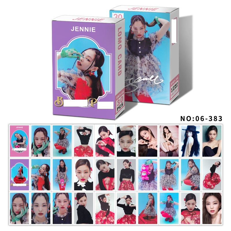 Hộp 30 ảnh Lomo Card nhóm nhạc Blackpink LISA JISOO ROSE