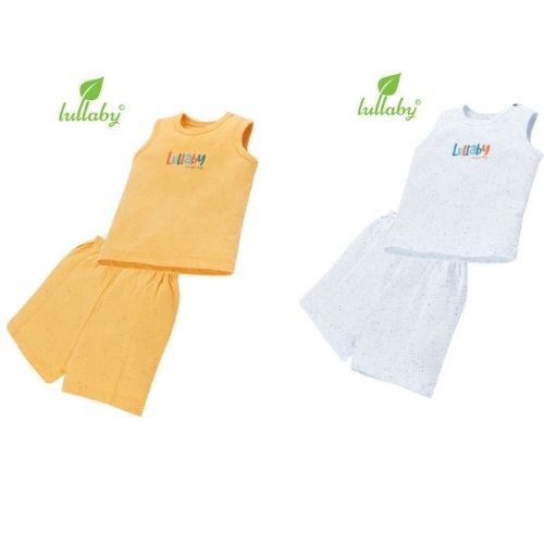 Bộ quần áo trẻ em bé trai xuân hè mới nhất thiết kế sát nách của lullaby baby nhật hoa  [ NH632P - Size 3m- 4y ]