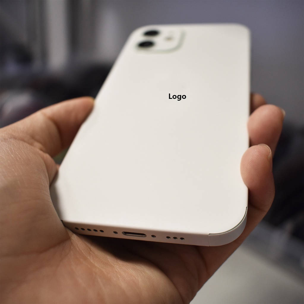 Miếng dán trang trí mặt lưng màu trơn thích hợp cho iPhone 12 13 Pro Max Mini