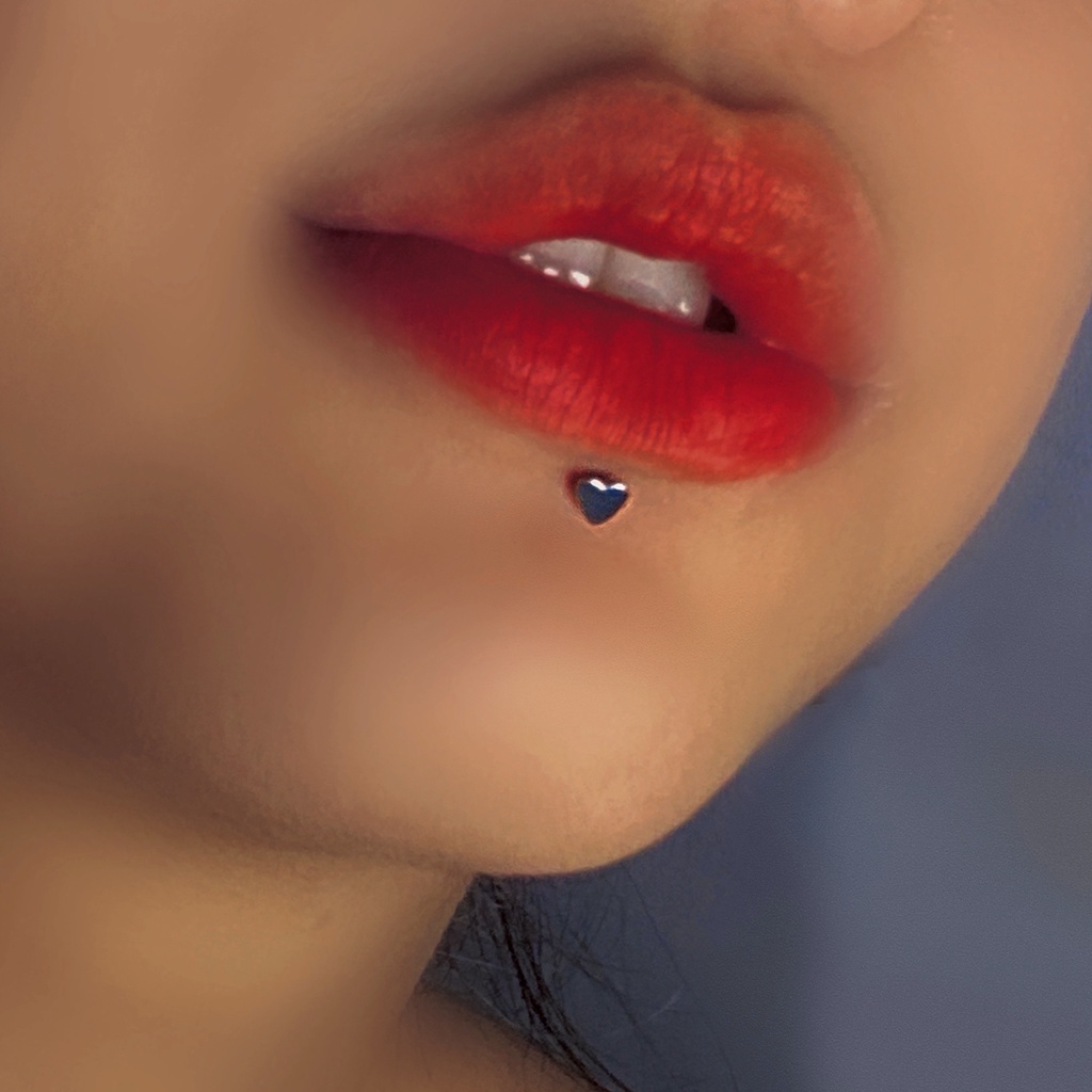 ۩✟Satan Khuyên Tai Thép Titan Thay Thế Hình Đôi Môi / Cô Gái Ngọt Ngào Dễ Thương