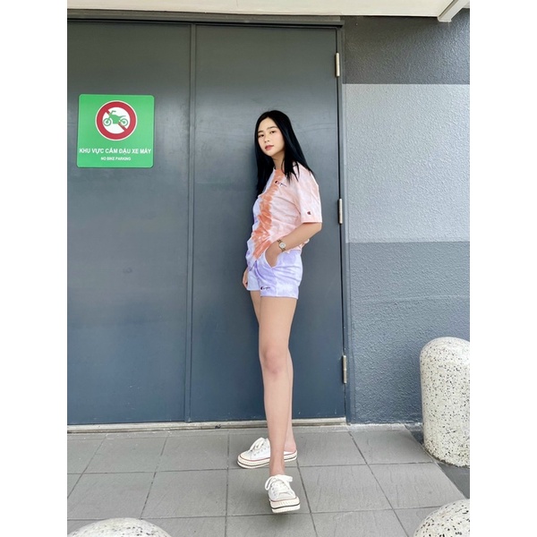 (HÀNG XUẤT XỊN) Quần Cham hoạ tiết 1817 CHAM WASH TYE DYE Made in Cam/bo/dia full-tag-code