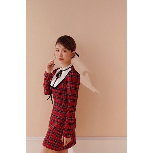 Váy dạ kẻ Ribbon Dress by Joie des Roses | BigBuy360 - bigbuy360.vn