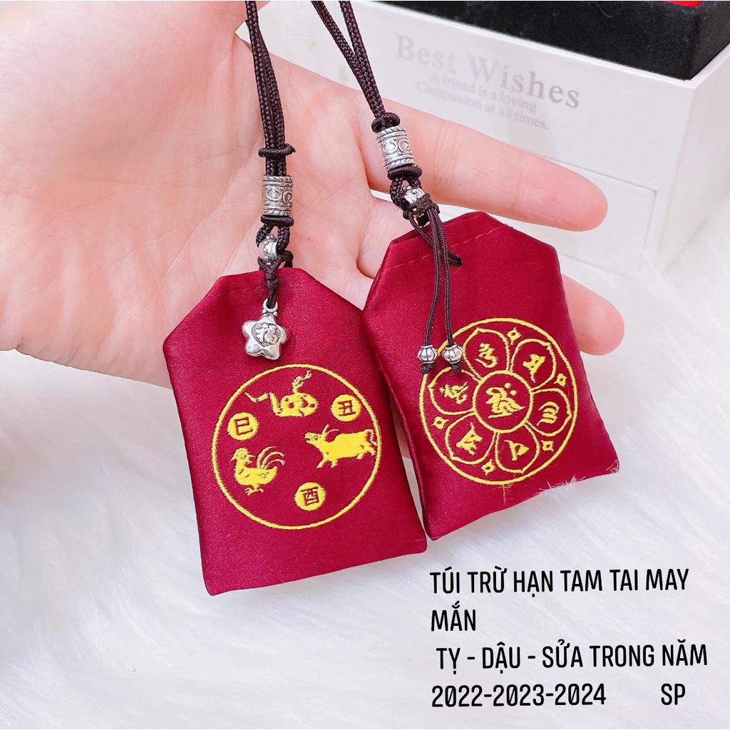 Túi giải hạn tam tai 12 con giáp may mắn bình an