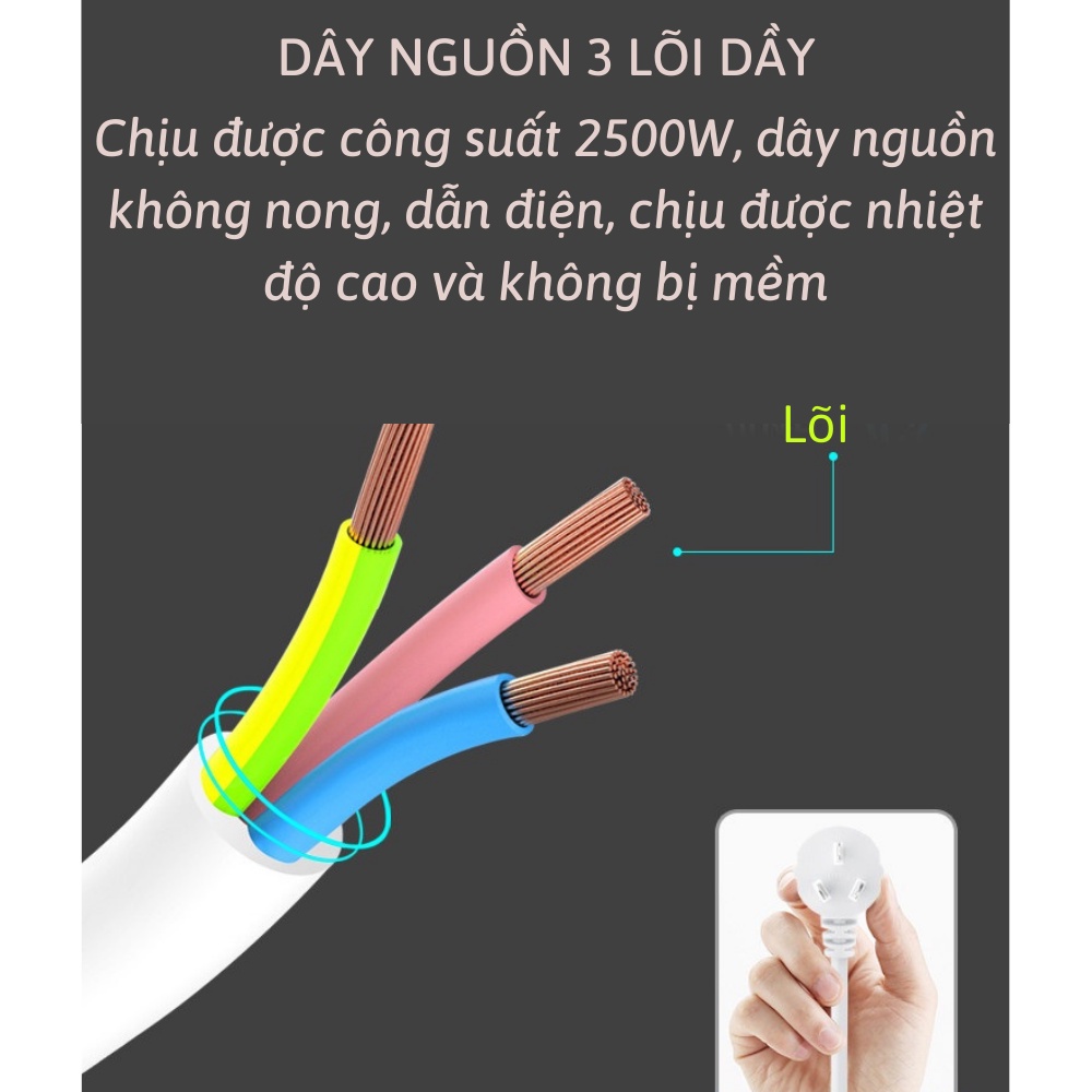 Ổ cắm điện đa năng chống cháy chống giật dây dài Shop Gia Dụng HOÀI AN