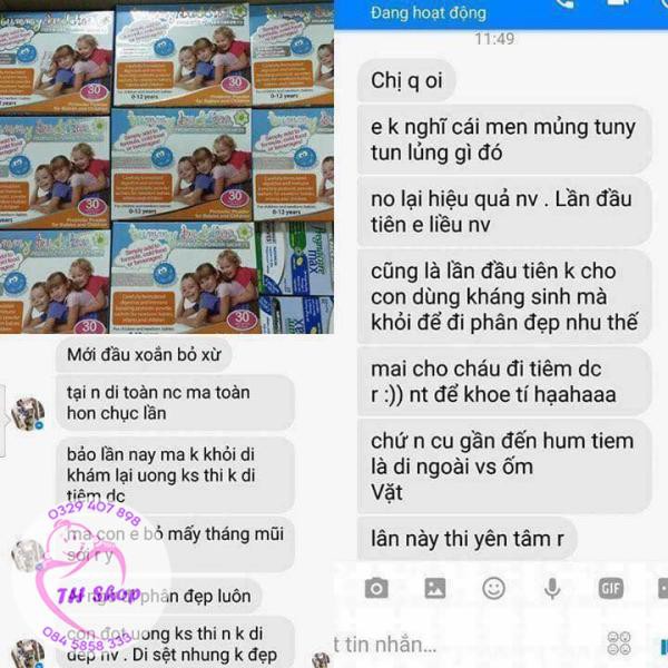 Men Vi Sinh PN Kids Happy Tummy Hàng Chính Hãng Hộp 15 Gói, Men Tummy Anh