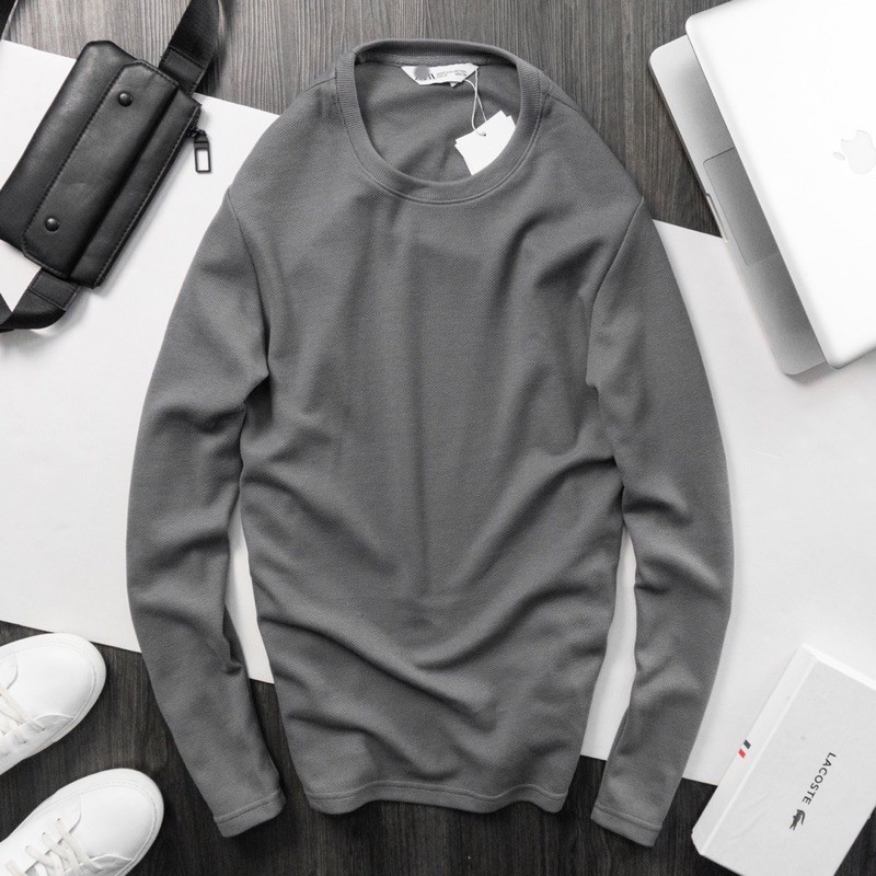 Áo thun nam cổ tròn trơn dài tay , kiểu đơn giản , áo phông dài tay thu đông 2020 từ n4mstore | BigBuy360 - bigbuy360.vn