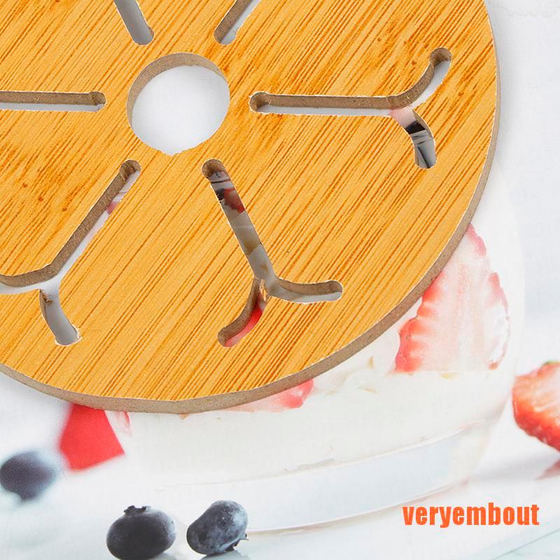 1 Đế Lót Nồi Bằng Gỗ Tre Dày Cách Nhiệt Chống Trượt Chống Bỏng Tiện Dụng