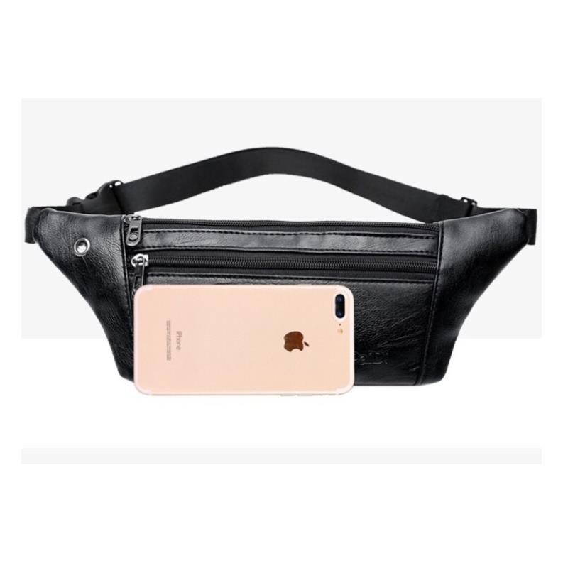 Túi Da Đeo Chéo Thời Trang Tiện Lợi Túi Bao Tử Nam/Nữ Đeo Ngang Hông Có 3 Ngăn Rộng Dãi | BigBuy360 - bigbuy360.vn