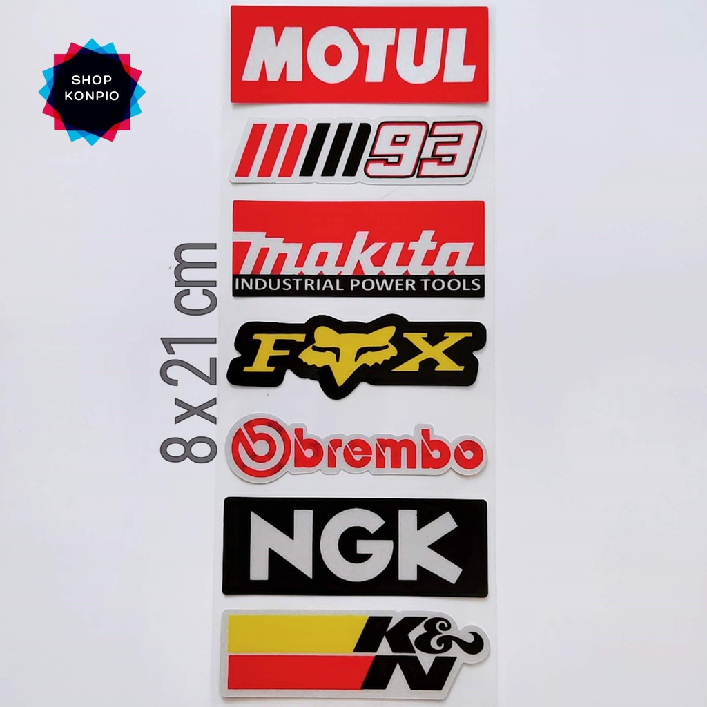 Bộ Tem Sticker Phản Quang Makita Cao Cấp Dán Xe Máy, Ô Tô, Mũ Bảo Hiểm, Chống Thấm Nước, Chống Bay Màu