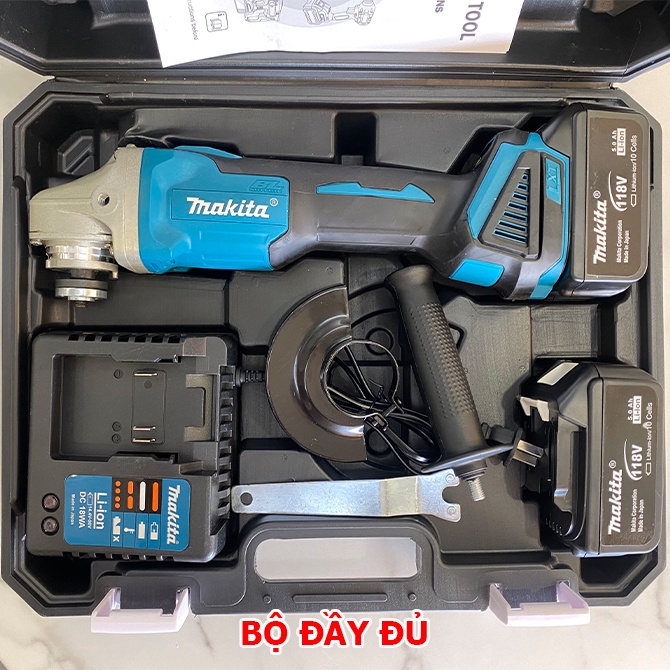 Máy Mài, Máy Cắt Dùng Pin Makita, Động cơ không chổi than siêu bền, Có điều chỉnh tốc độ
