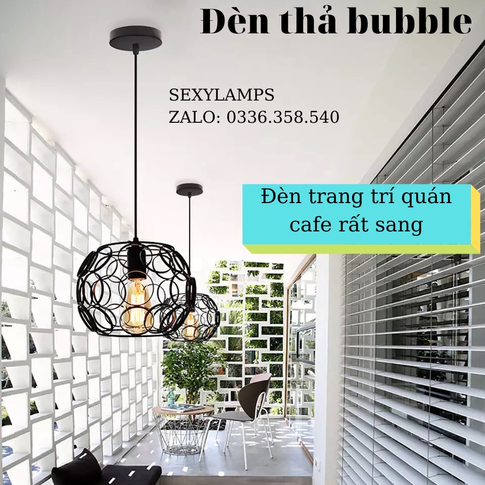 Đèn Thả Trang Trí Trần, Bàn Ăn, Quán Cafe, Chung Cư Đẹp. Tặng kèm bóng led thủy tinh