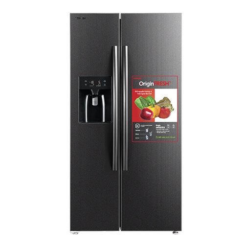 Tủ lạnh Toshiba Inverter 493 Lít GR-RS637WE-PMV(06)-MG - Lấy nước và đá ngoài, Làm lạnh đa chiều, Miễn phí giao hàng HCM
