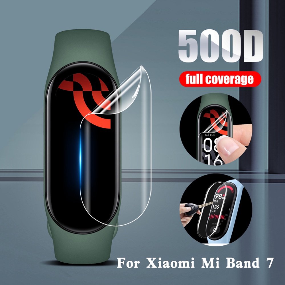 Kính Cường Lực Toàn Màn Hình Bằng TPU Hydrogel Chống Trầy Cho Xiaomi Mi Band 7 / 7NFC / HD