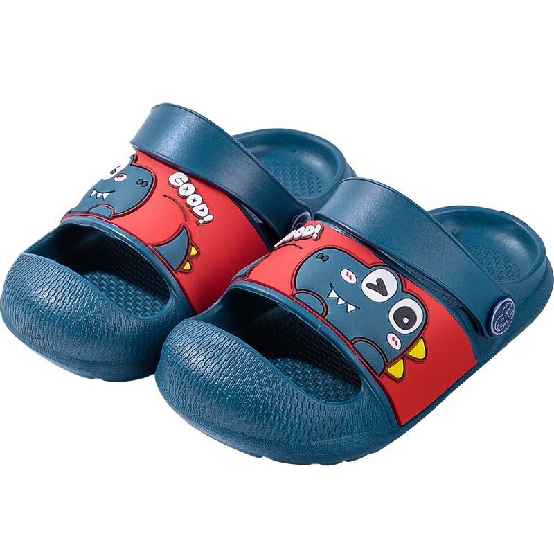 Giày sandal đế mềm chống trượt in họa tiết khủng long dễ thương