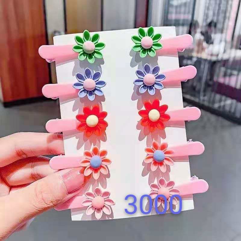 [Mẫu mới]Sét 10 kẹp tóc hoa quả dễ thương cho bé gái