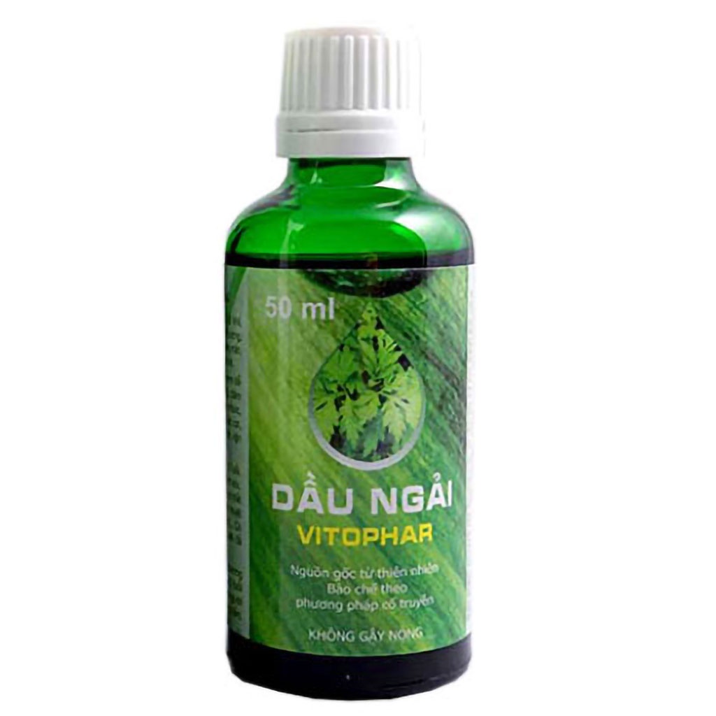 50ml Tinh Dầu Ngải Cứu Vitophar - Dùng trị liệu Massage giảm đau nhức xương khớp, thoái hóa