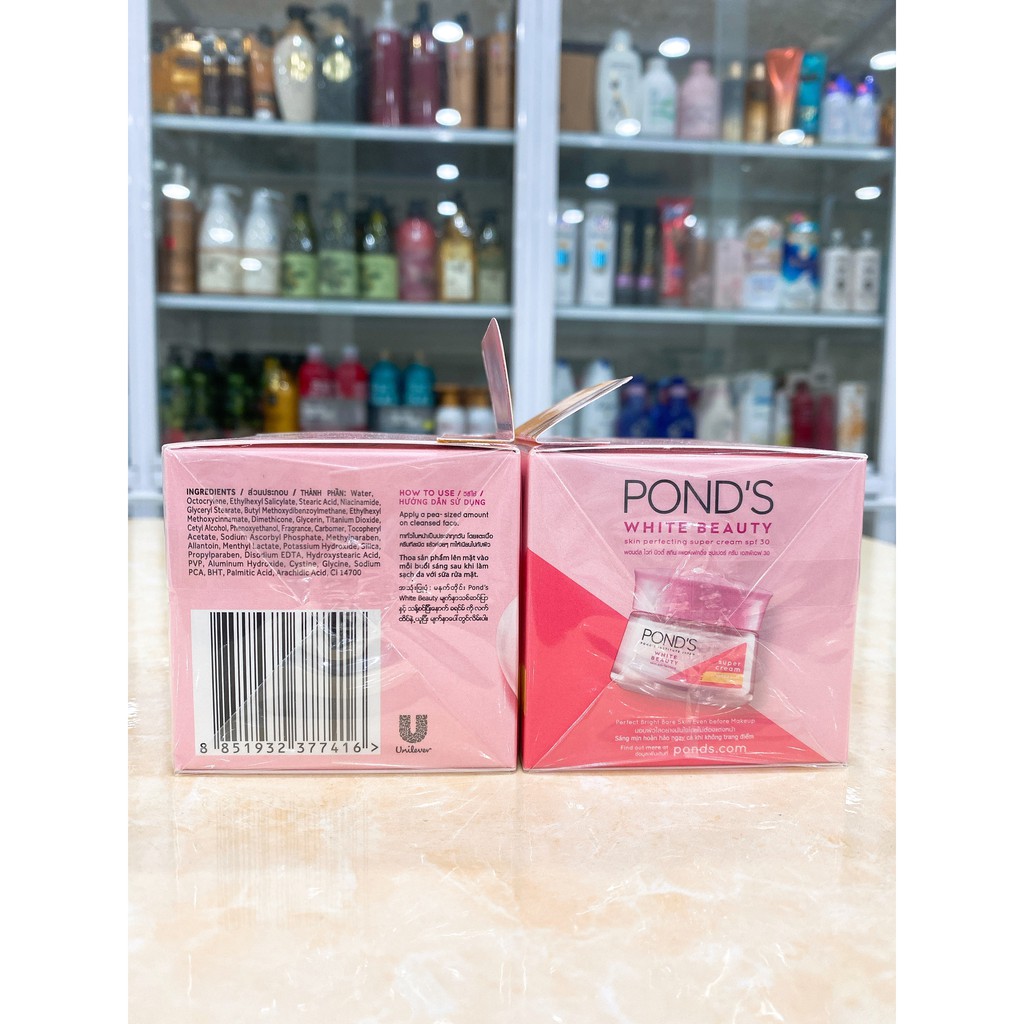 (50g Mẫu Mới 2020) Kem Dưỡng Trắng Da Ban Ngày Ban Đêm Pond's White Beauty