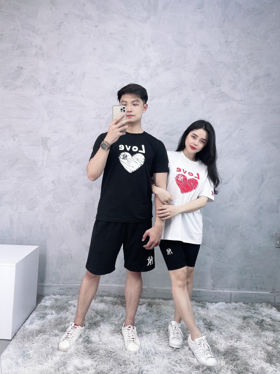 (HÀNG XUẤT XỊN) Áo 1807 M/I/L LOVE HEART Made in VN full tag code, SIZE XS S M L