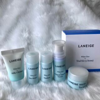 [ TẶNG 1 VĨ DƯỠNG DA 1ML]BỘ KIT DƯỠNG TRẮNG MỚI 5SP LANEIGE