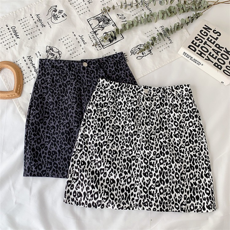 Chân Váy Chữ A Họa Tiết Da Beo Độc Đáo Xinh Xắn Phong Cách Hàn Quốc | BigBuy360 - bigbuy360.vn